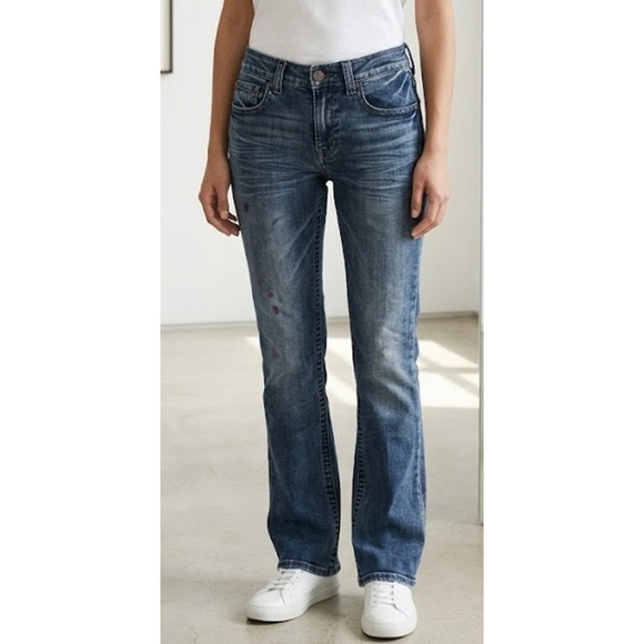 Flypaper Denim - Flypaper Boot Cut Jeans W29 x L32 Casual Comfortable Denim Faded Blue